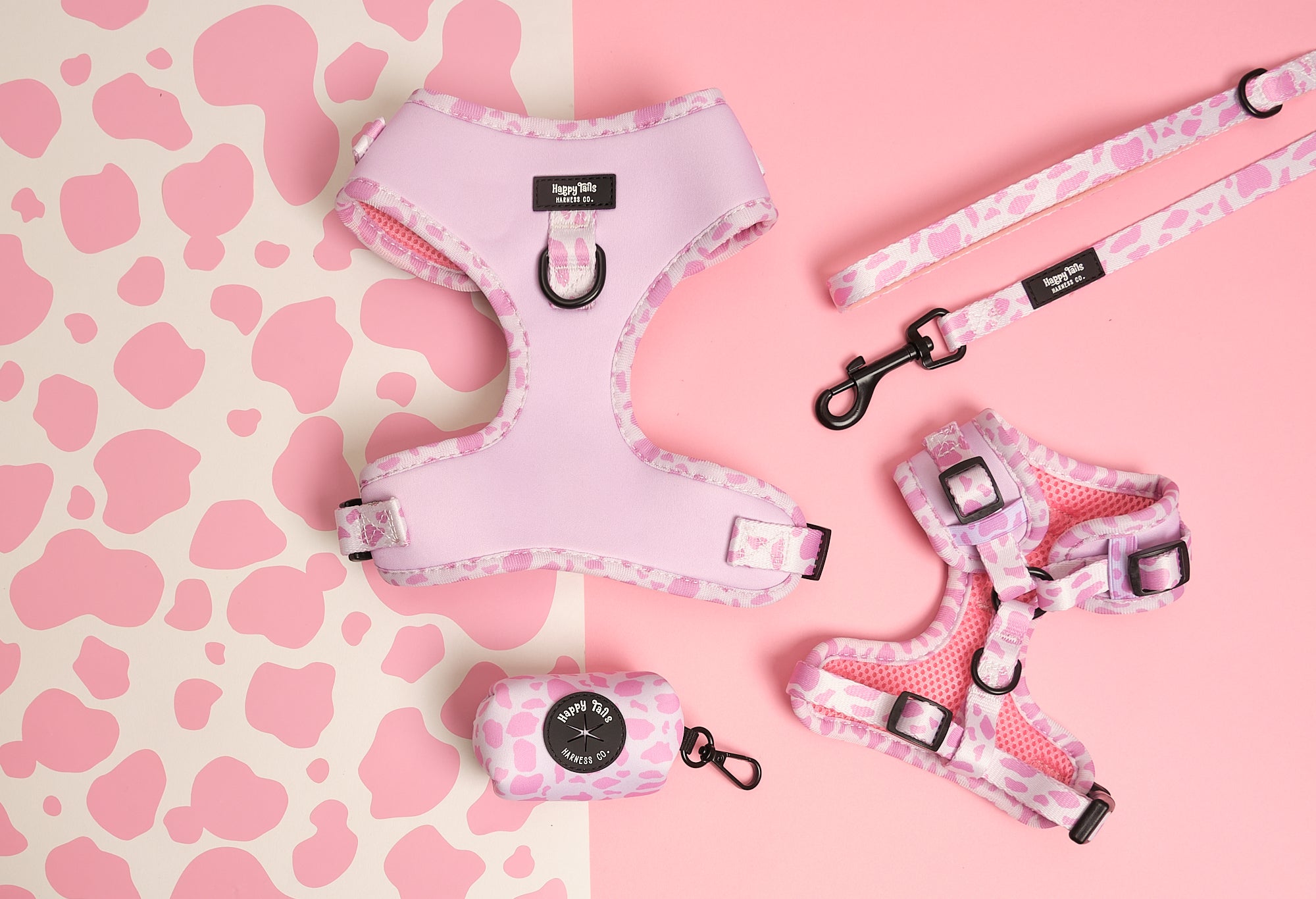 Pink Pastures Adjustable Harness – Happy Tails Harness Co.